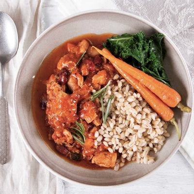 Frozen cook food provencale chicken